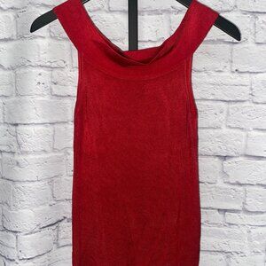 Georgio Armarni Red off the shoulder top